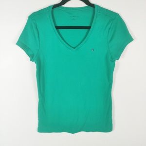 Tommy Hilfiger Short Sleeve V-Neck T shirt Large